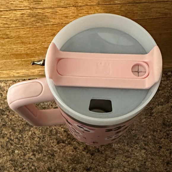 Katydid Stanley Pink Skull and Flower Thermos - Picture 3 of 7